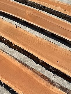 Live Edge Cherry Wood Slab, Natural Edge Hardwood Board, DIY Unfinished Raw Lumber 2 inches Thick by 10-13 inches Wide (72 Inches Long)