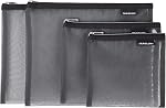 Travelon Set of 4 Mesh Pouches, Gray, 9.5 x 12.75 x 0.5, Travelon Set of 4 Mesh Pouches