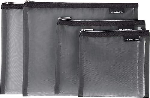 Miniatura 2 de Travelon Juego de 4 bolsas de malla Gris Travelon Juego de 4 bolsas de malla Azul / Patchwork, Gris