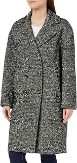 Women's Eprom Coat Tweed Button Coat Dress