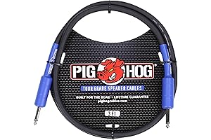Pig Hog PHSC3 High Performance 1/4 Inch Speaker Cable