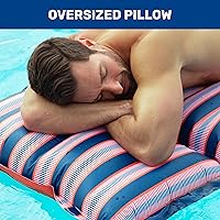 Vista 5 de Aqua - Alfombrilla de agua flotante de gran tamaño, almohadilla flotante resistente con cremalleras expandibles, varios tamaños