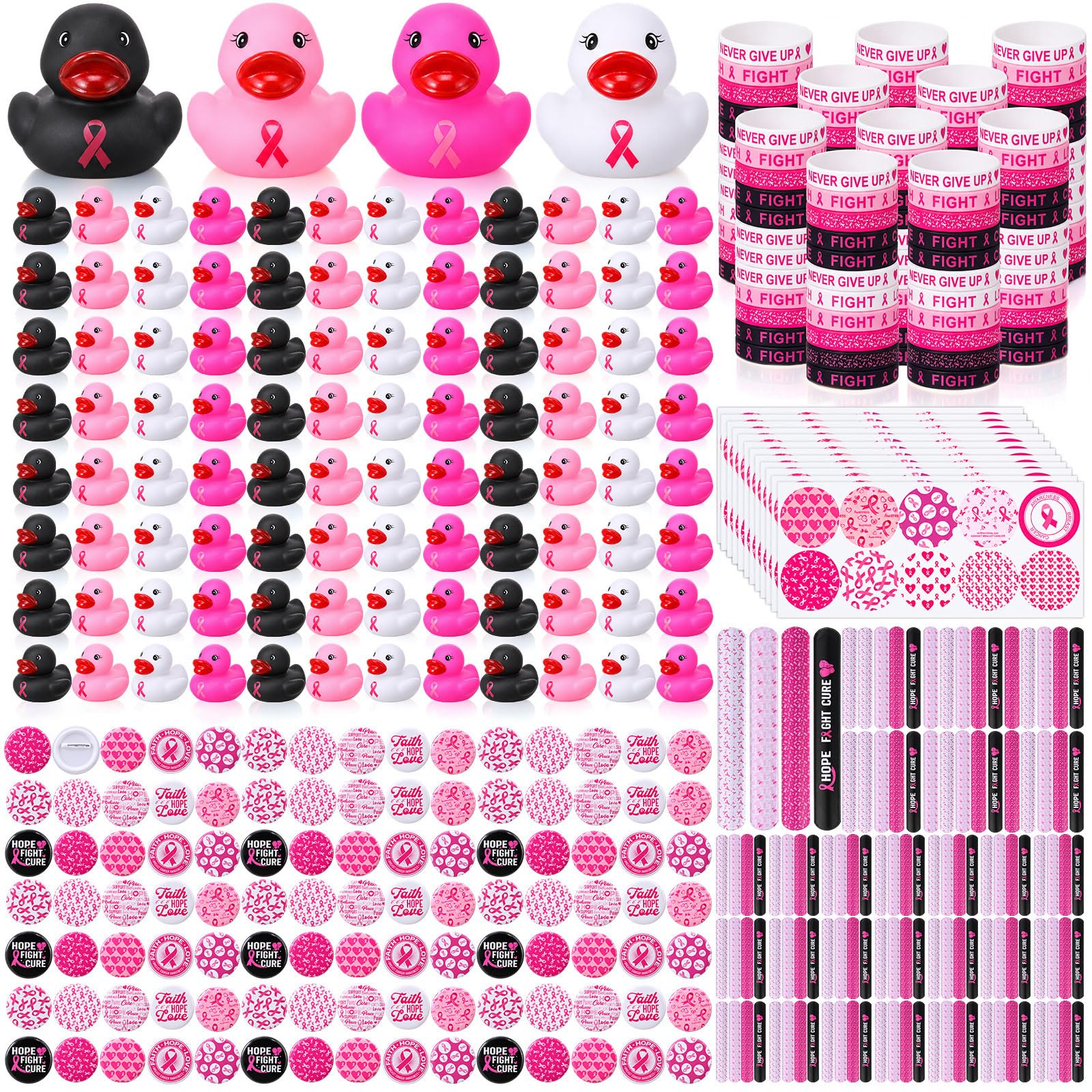 500 Pcs Pink Ribbon Gifts Breast Cancer Awareness Gift