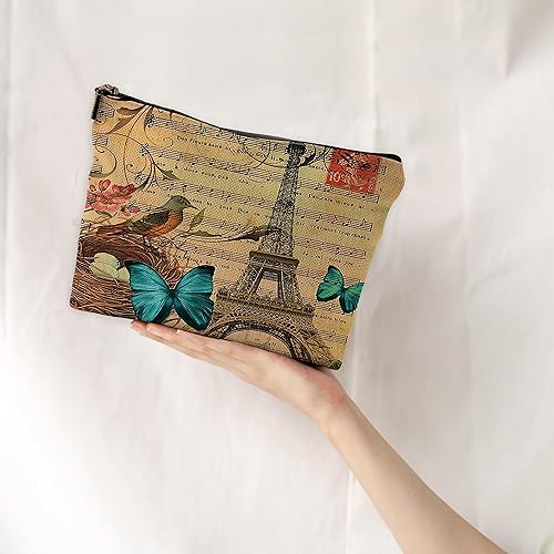 Miniatura 2 de Bolsa de maquillaje de conejo, regalos de conejo para mujeres amantes de los conejos, bolsa de cosméticos de maquillaje pequeña de conejo francés