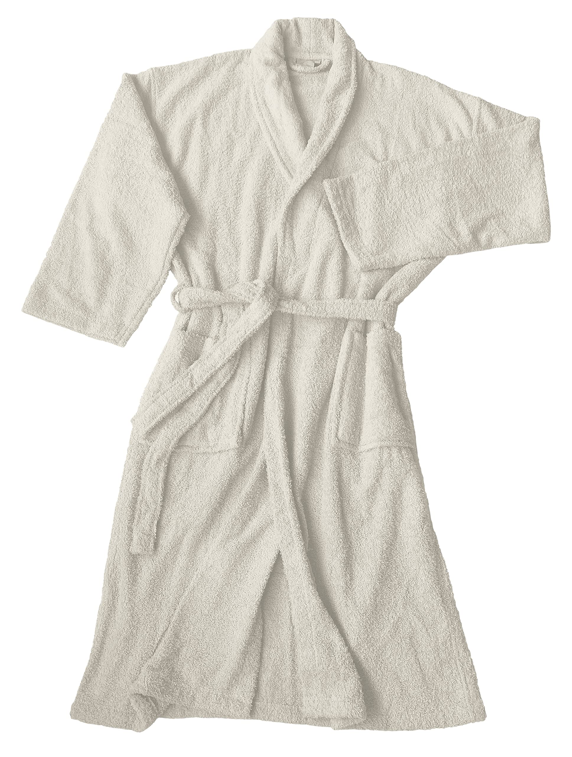 LEBENGOOD - Accappatoio unisex da donna e uomo, 100% cotone spugna americana 400 g, con cintura, tasche, perfetto per la doccia, come vestaglia morbida o come asciugamano