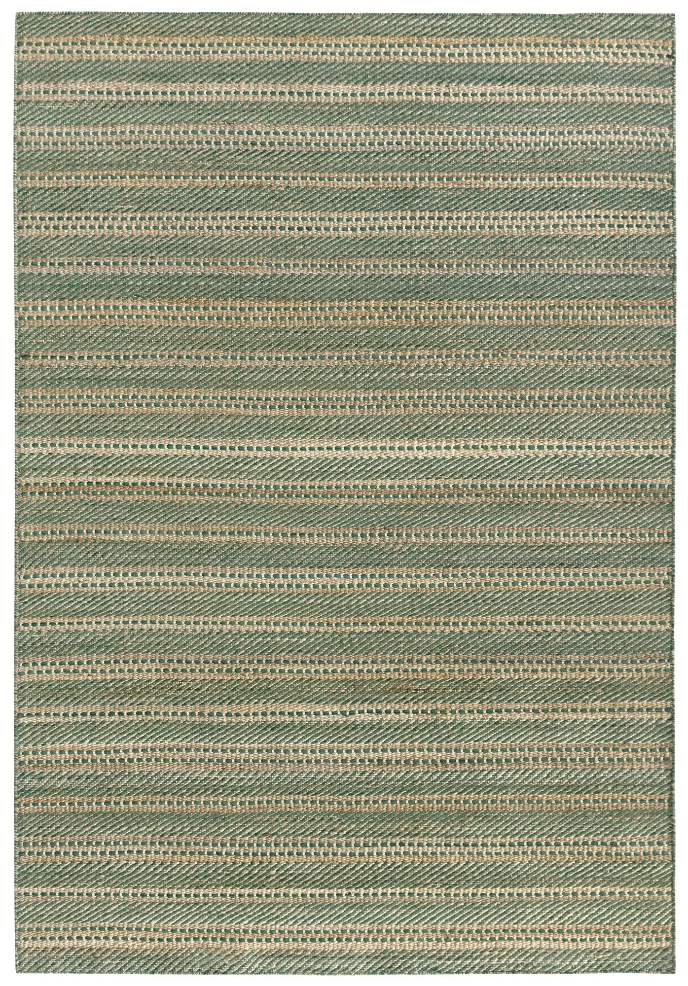 Tapis en laine et jute Olivia HAMID 120x170cm vert pour salon