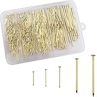 Vista 4 de Kit surtido de 400 piezas de uñas de alta calidad, uñas colgantes de buena dureza, uñas de pared, 5 tamaños