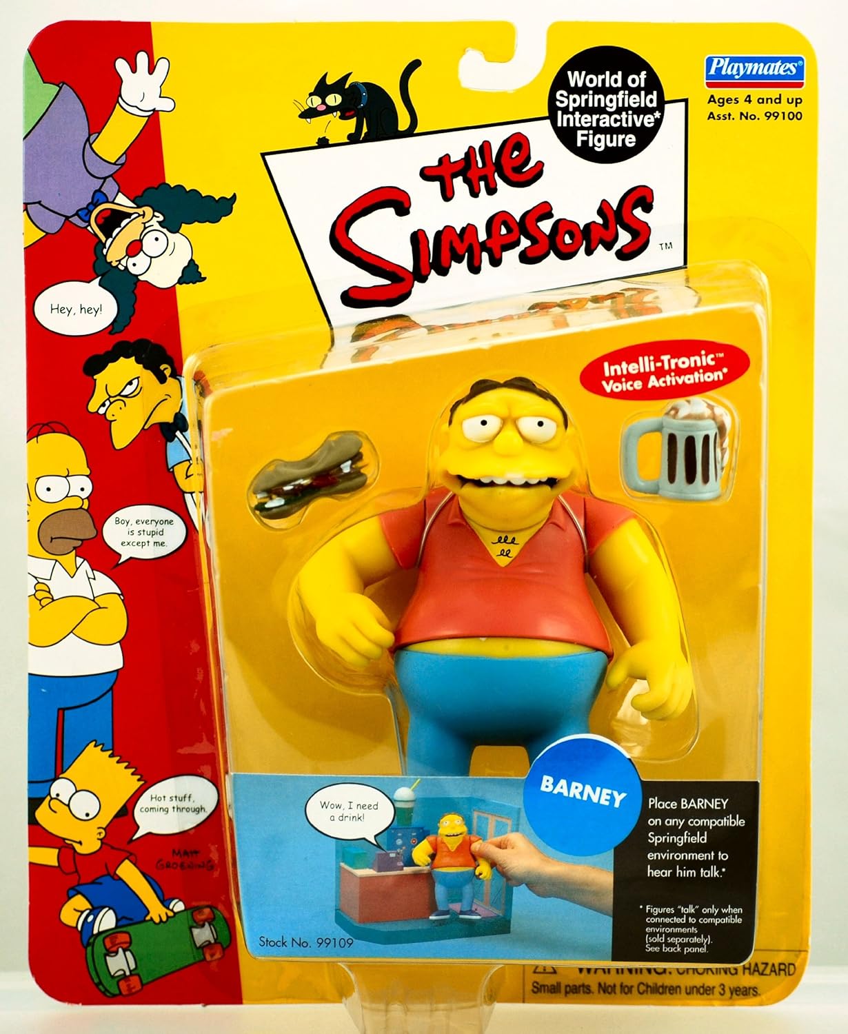 The Simpsons Wave 2 Action Figure Barney Gumble
