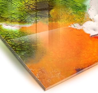 murando Glass Splashback for Kitchen Backsplash Cooker Protector Tempered Glass Decorative Wall Art Panel Heat Resistant Graphic 60x60 cm / 24