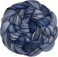 Vista 20 de Tencel Merino superfino teñido a mano para hilar y fieltro. 5 onzas, neblina púrpura