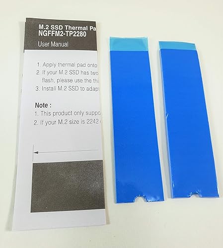 Miniatura 5 de Micro Connectors Micro Connectors M.2 SSD Almohadilla de enfriamiento térmico (NGFFM2-TP2280) Azul