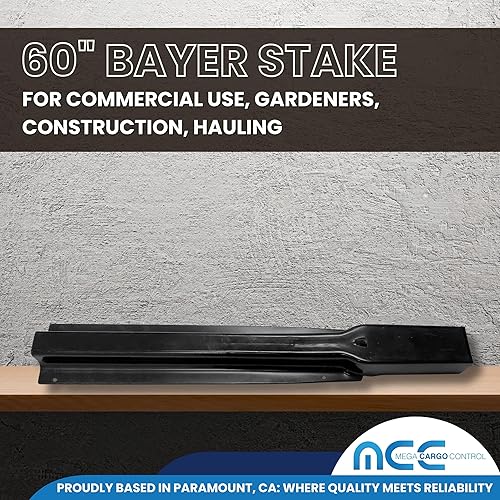 Miniatura 24 de Mega Cargo Control Estacas metálicas para remolque estilo B Equipo de hardware para camiones de estaca y camas planas (paquete de 6) 42 pulgadas