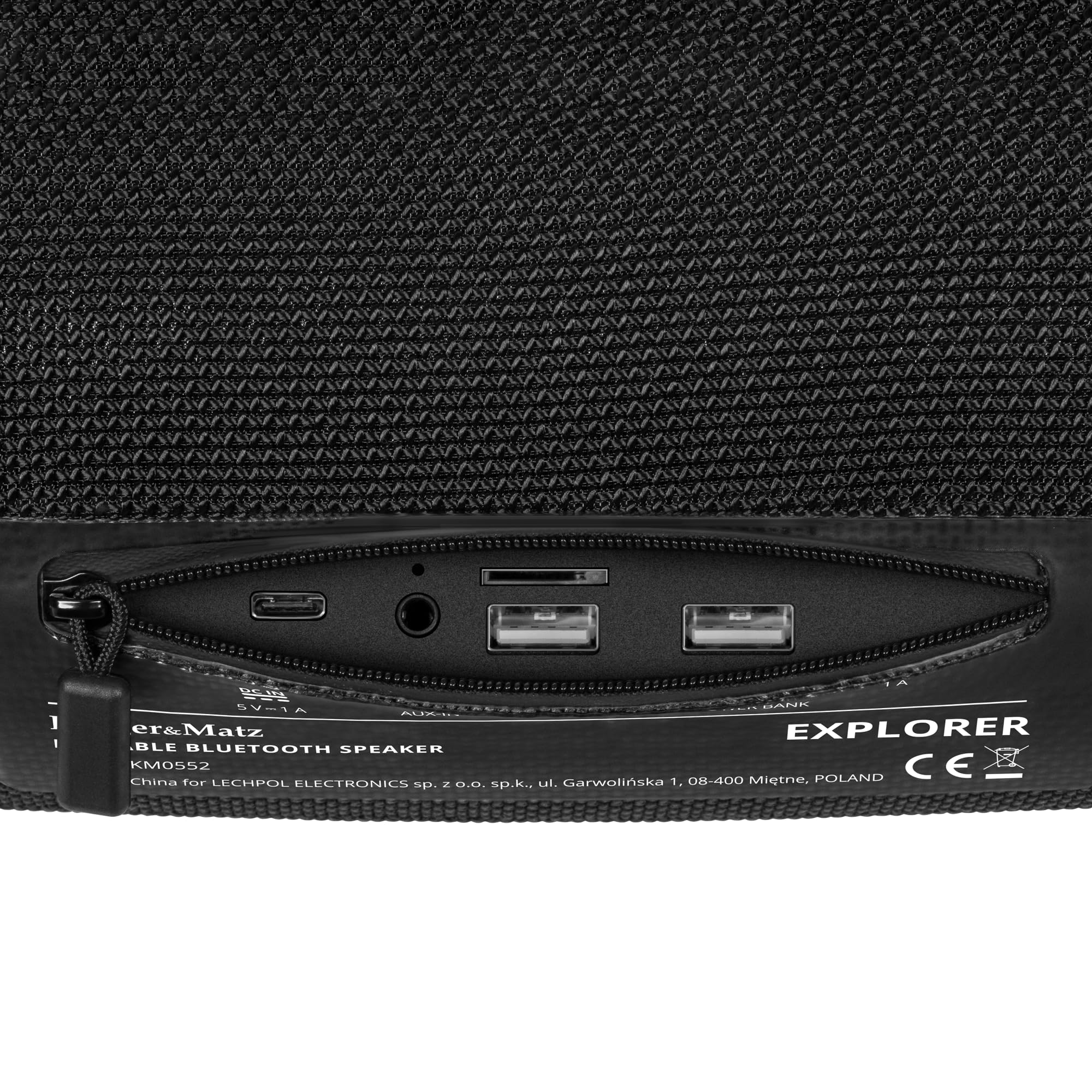 Krüger&Matz Przenośny Głośnik Bluetooth Explorer BT Wbudowany Mikrofon Funkcja TWS 2000 mAh USB AUX SD KM0552