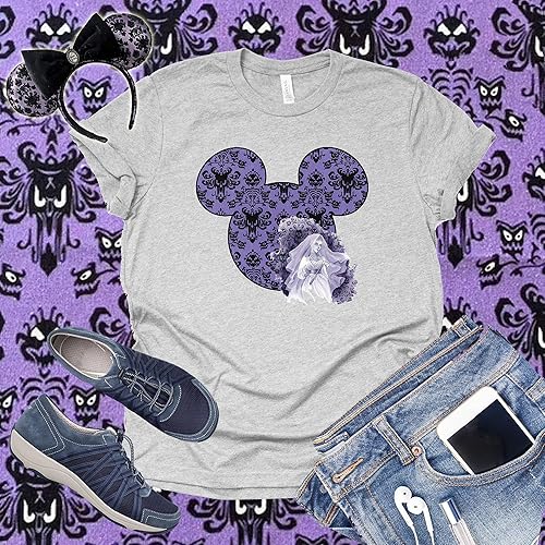 Miniatura 3 de Haunted Mansion - Camiseta unisex para adulto, diseño de casa encantada fantasmal de Disney
