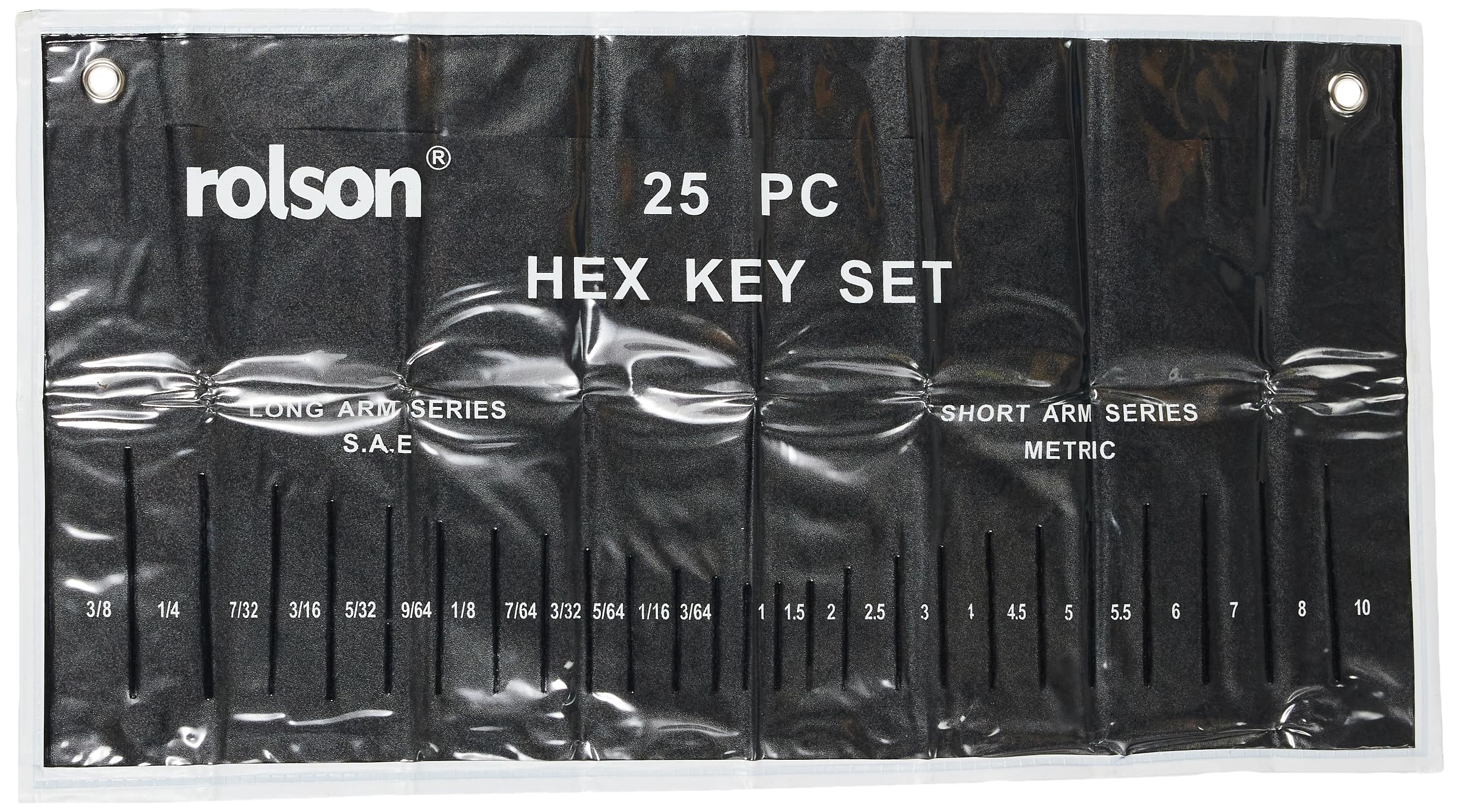 Rolson 40339 25 pc MM/IMP Hex Key Set