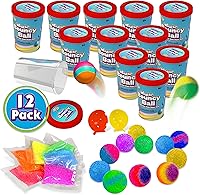 Vista 7 de Creative Kids Magic Bouncy Balls – Juguetes STEM DIY – Kit de ciencia para niños – 25 bolsas multicolor y 5 moldes para hasta 43 bolas