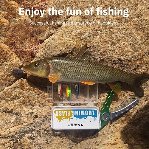 Miniatura 22 de THKFISH Señuelos de pesca, cucharas de pesca, señuelos de trucha para trucha, lucio, lubina, lucioperca, lucioperca, 0.12 oz(1/8 oz), 0.19 oz