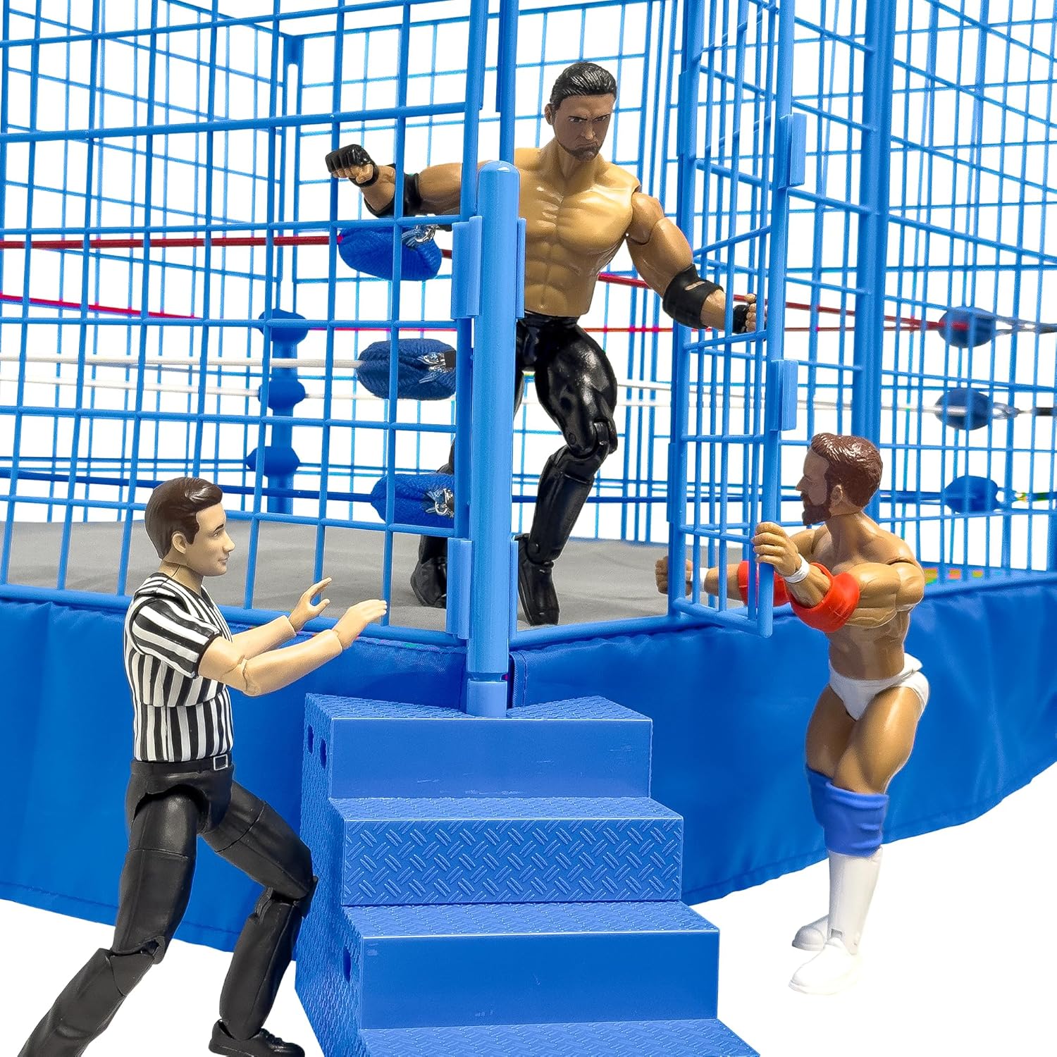 Figures Toy Company Classic Steel Cage Wrestling Playset