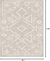 Vista 2 de Well Woven Apollo Flatwoven Paris Multi - Alfombra de área de 5 pies 3 pulgadas x 7 pies 3 pulgadas