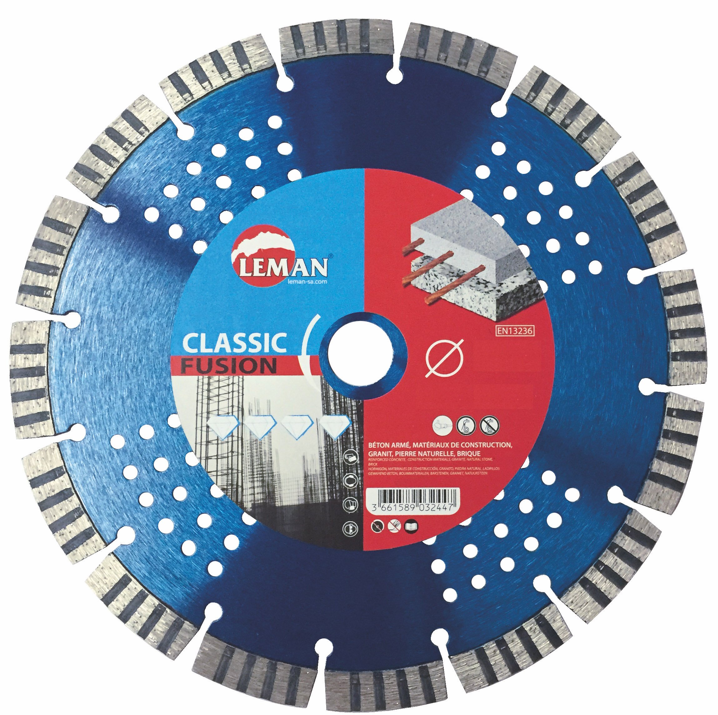 Leman 770301 Disco Diamante Segmento Turbo Hormigón Armado