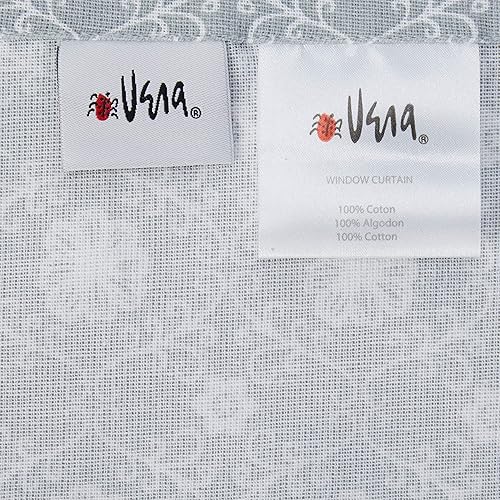 Miniatura 4 de Oralie - Juego de cenefas y niveles de cocina con diseño de enrejado floral  Cortina de ventana pequeña para cafetería, baño, lavandería,