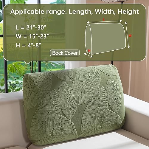 Miniatura 2 de Fundas de sofá para sofá seccional, fundas de cojín suaves y elásticas lavables para sofá en forma de L, fundas antideslizantes para decoración de