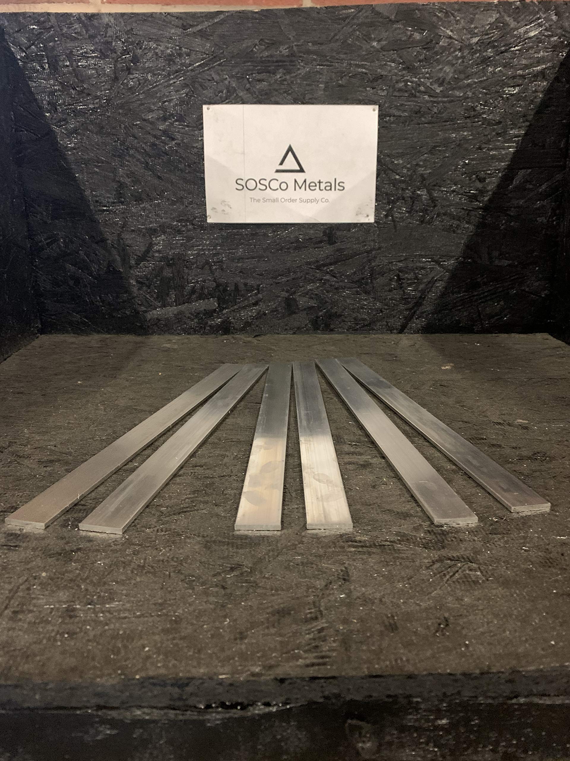 Stoner Metals 6 Pieces 1/8" X 1" Aluminum Flat BAR 14" Long 6061 T6511 .125" x 1 New Mill Stock