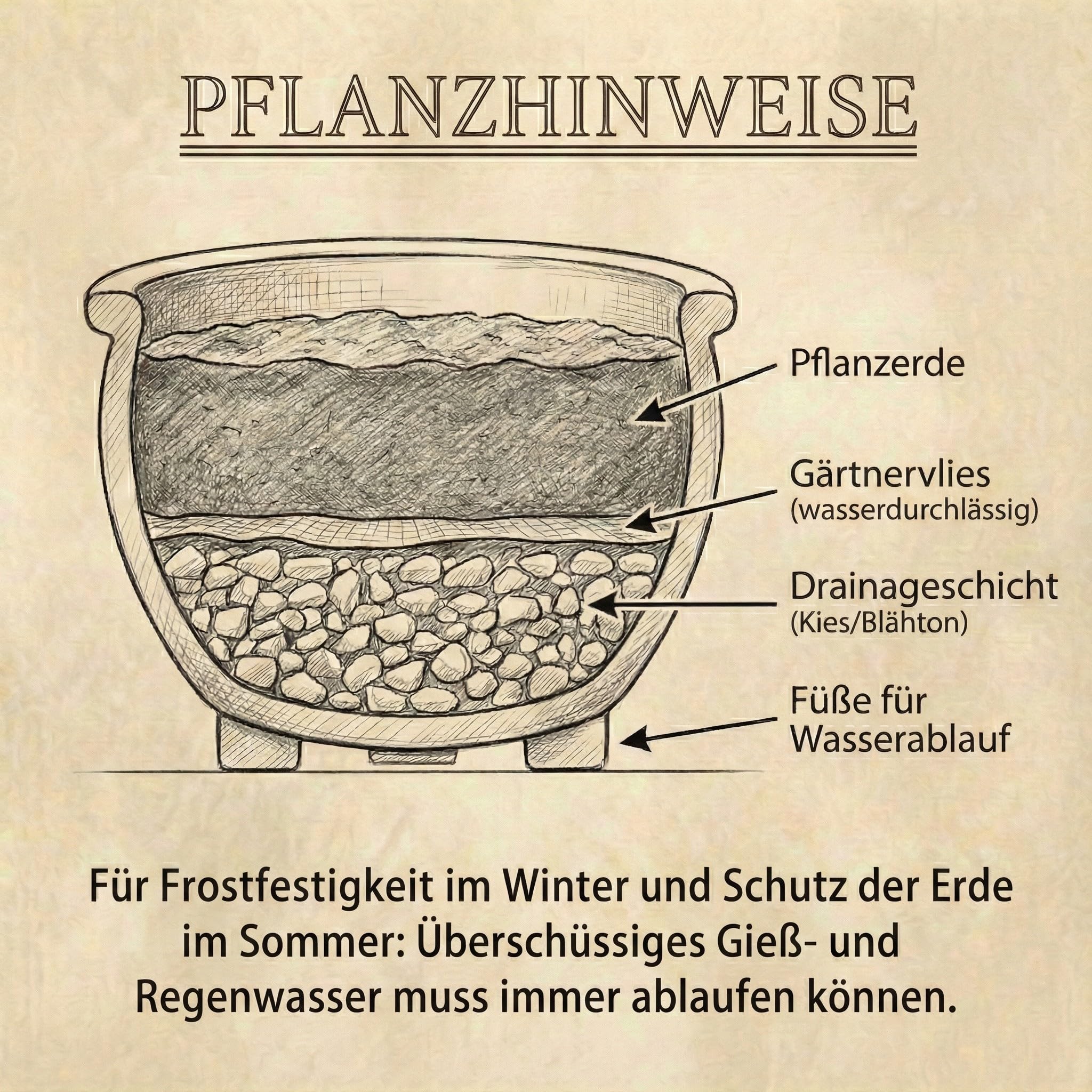 Teramico Pflanzgefäß aus Keramik frostfest (Royal Blau, 46cm x 26cm) | Frostfeste Premium Pflanzgefäße aus edler Keramik: absolut langlebig und in verschiedenen tollen Farben kombinierbar!
