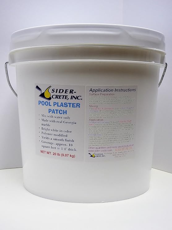 Sider Pool Plaster Patch and Repair - 20 lb - White