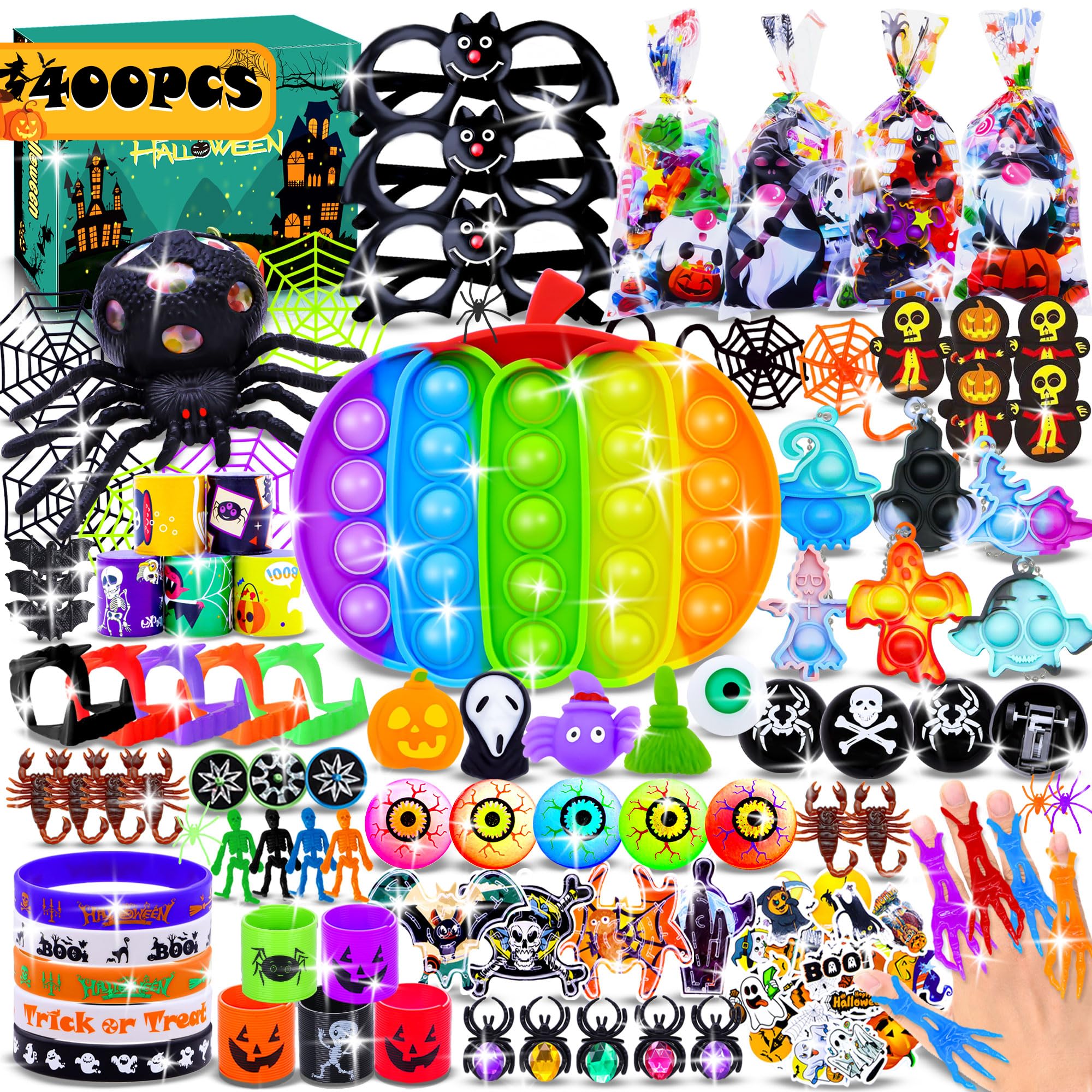 FORLINX 400PCS Halloween Party Favors