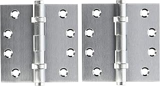 Deltana DSB4B26D Ball Bearings Solid Brass 4-Inch x 4-Inch Square Hinge