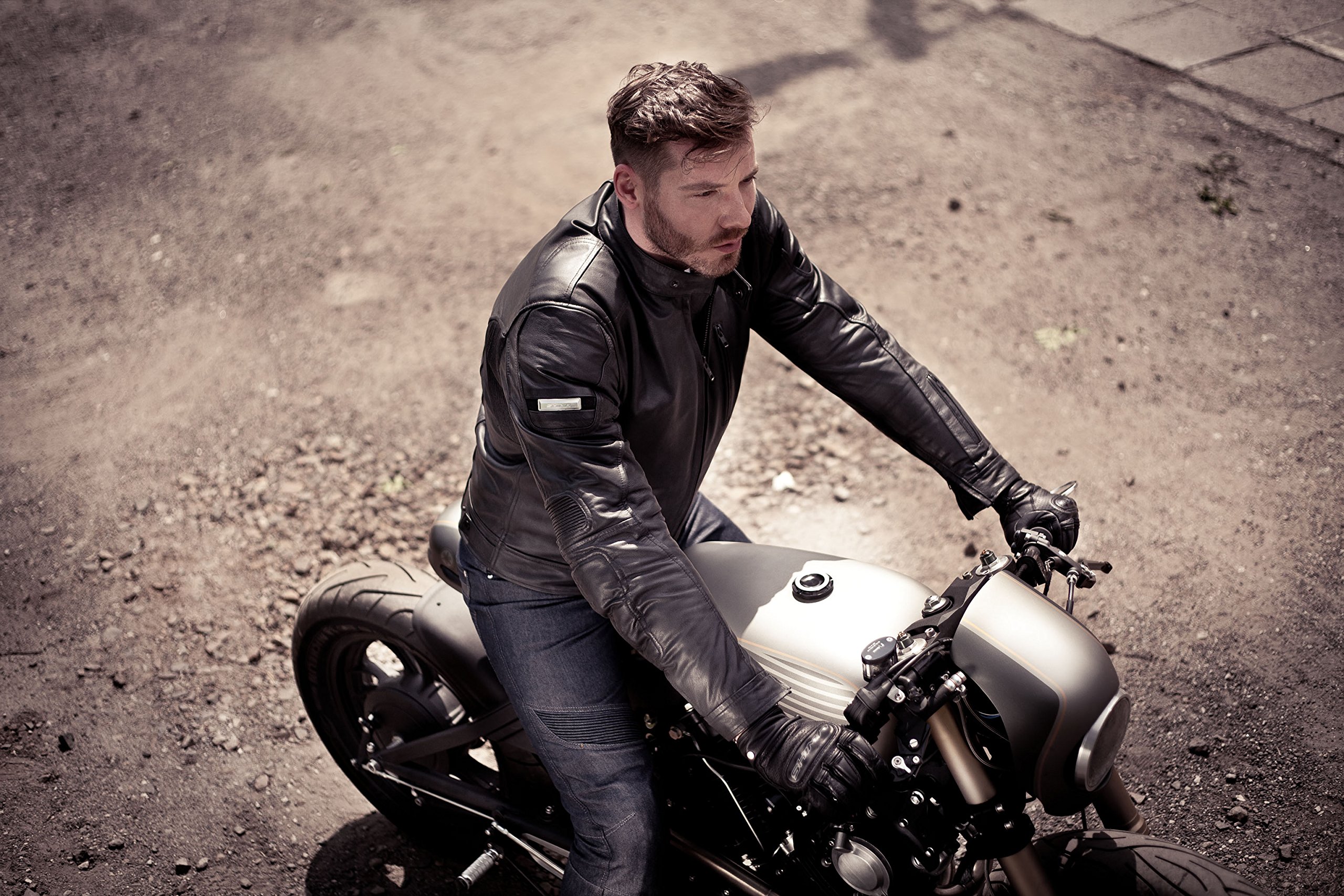 Shima Gravity Motorradjeans Herren - Atmungsaktive Elastische Cordura Biker Hose Männer Passform Regular