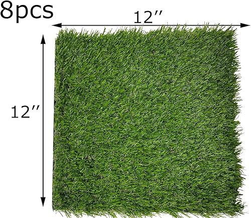 Miniatura 7 de Hamiledyi Caja nido de pollo, 8 piezas, alfombra de césped artificial, alfombra de césped sintético, caja de nido para gallinero, mascotas, jardín,