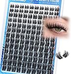 Eyelash Clusters Volume Lash Clusters Manga Spike Individual Lashes D-curly Wispy DIY Lash Extension 10-18MM Cluster Eyelash Extensions by Newcally