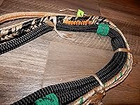 Vista 5 de Alligator EPT - Cuerda de toro de nailon negro sobre bronceado Poly Pro 9/7 mano izquierda suave 3/4 x 3/4 toros Rodeo 16