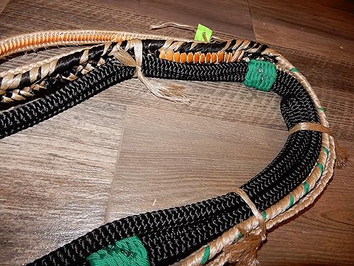 Miniatura 5 de Alligator EPT - Cuerda de toro de nailon negro sobre bronceado Poly Pro 97 mano izquierda suave 34 x 34 toros Rodeo 16'