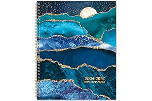 2023-2024 Planner Monthly: Jul 2023 - Jun 2024, Black Hardcover Planner 2023-2024,...