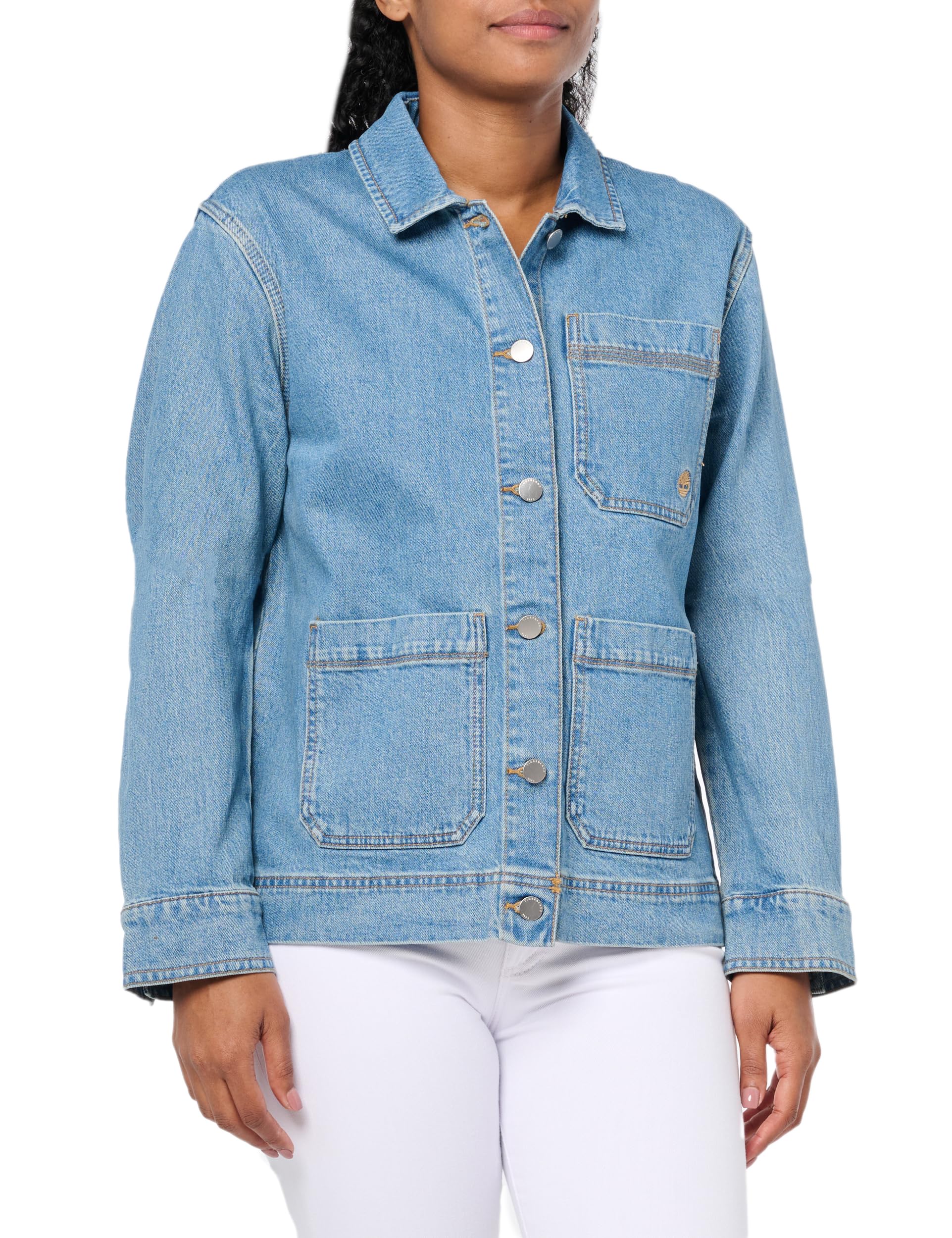 Timberland Women's Denim Chore Refibra Technology Jacket