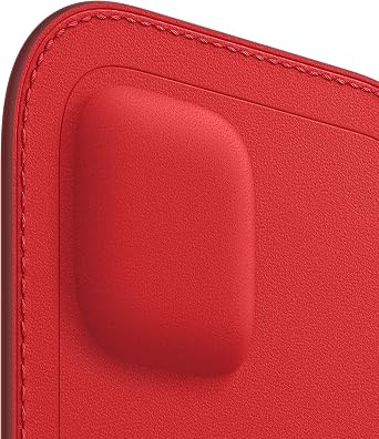 Apple iPhone 12 Pro Max için Magsafe Özellikli Deri Zarf Kılıf - (PRODUCT)RED