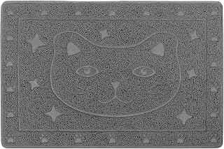 Toddmomy Cat Litter Mat Design to Capture Litter for Easy to Grey Color Pet Accessory
