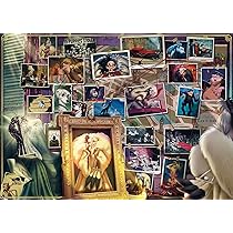 Ravensburger Puzzle 1000 Pezzi, Disney Villainous: Crudelia De Mon – Puzzle Adulti +14 anni, 70 x 50 cm, Puzzle per Adulti Villainous, Idee Regalo Disney
