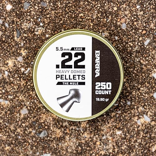 Miniatura 3 de Barra Mule Heavy Domed Performance Pellets, para rifles de pellets, juego pequeño, práctica objetivo, 19.90 granos, 250 pellets