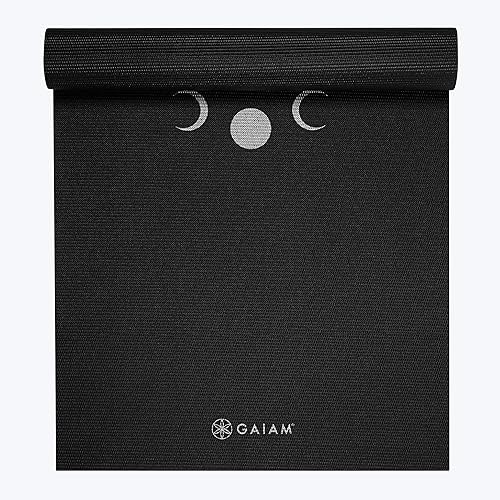 Gaiam - Tapete de yoga, estampado, extragrueso y antideslizante, de 1564 de pulgada de grosor, para todo tipo de yoga, pilates y ejercicios en el