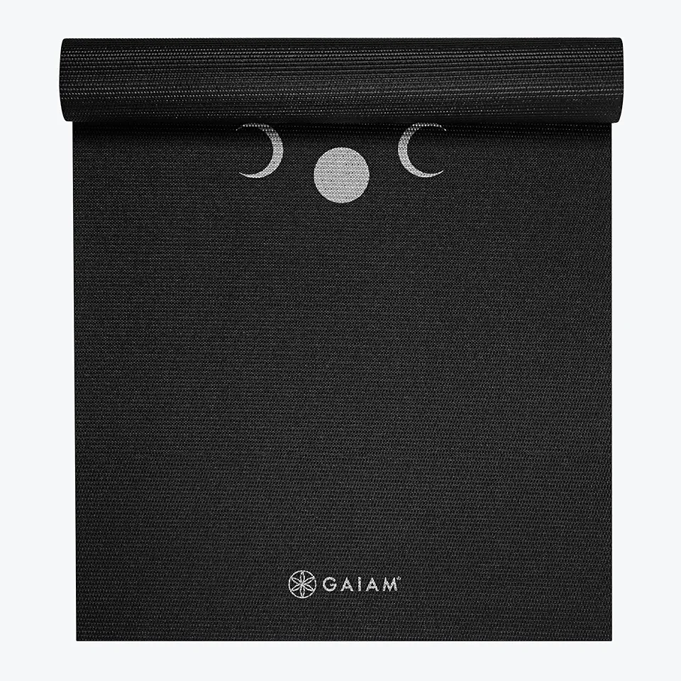 Gaiam Tapete de ioga – Tapete premium de 6 mm extra grosso antiderrapante para exercícios e fitness para todos os tipos de ioga, pilates e exercícios de chão (168 cm C x 60 cm L x 6 mm de espessura)