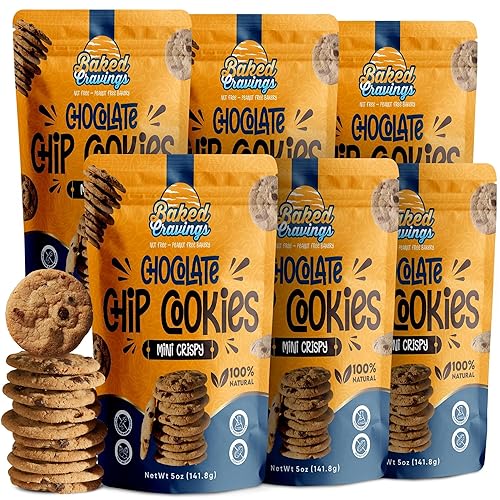 Miniatura 1 de Baked Cravings Galletas crujientes con chispas de chocolate sin nueces, panadería sin maní, sin conservantes, sin sabores ni colores artificiales.