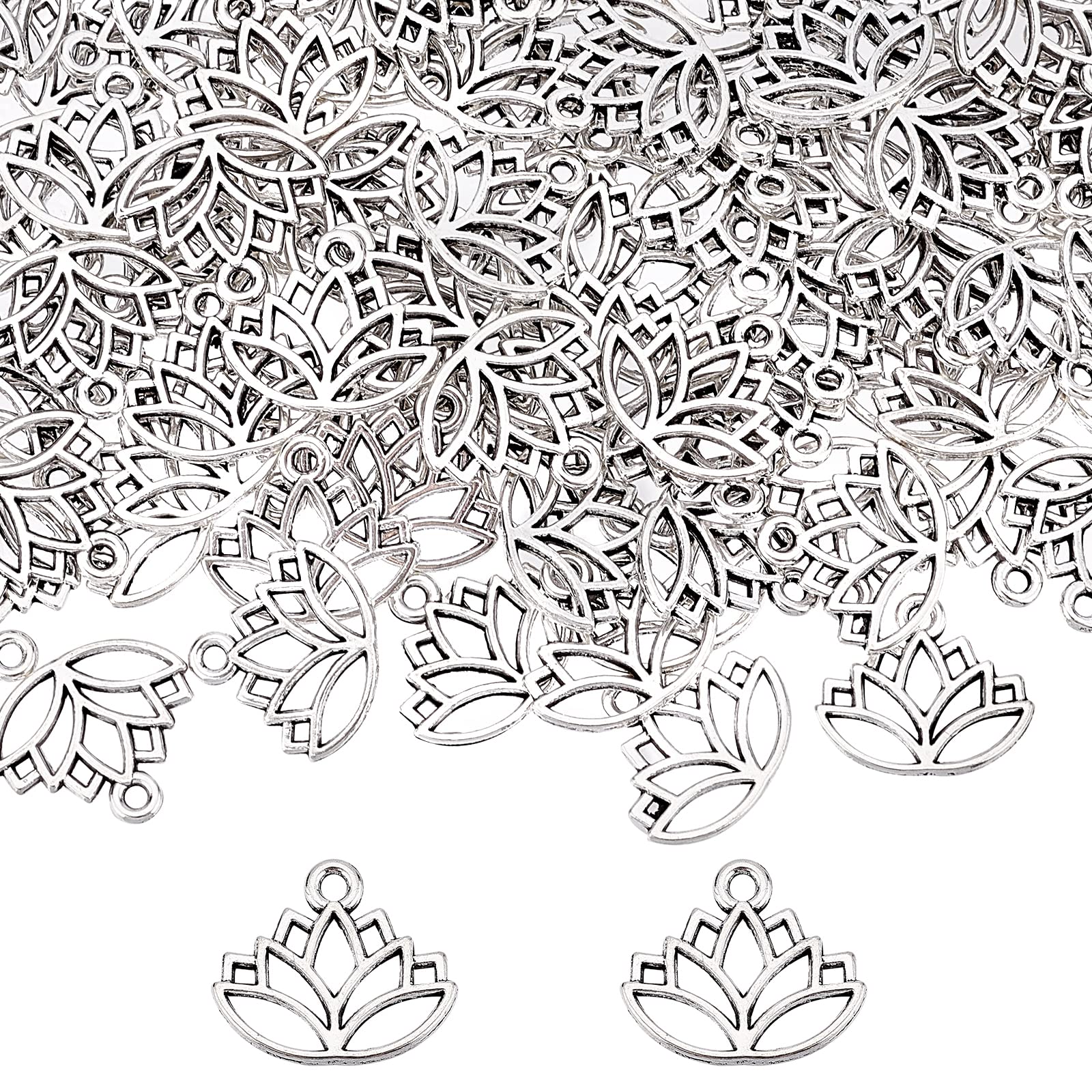 Breloques pour fabrication de bijoux, pendentif tournesol en vrac pour bracelet