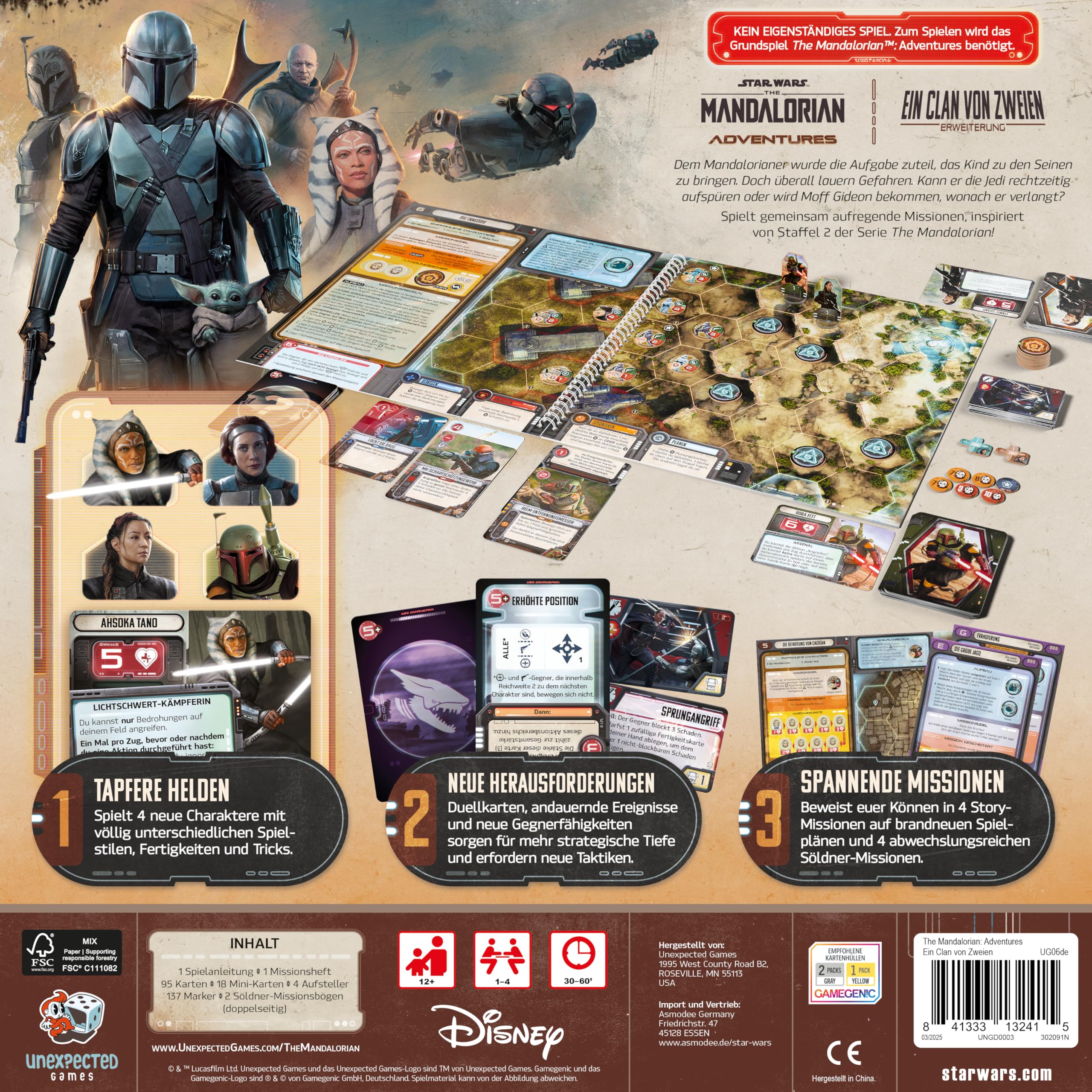 Asmodee The Mandalorian: Adventures - UN Clan de Dos