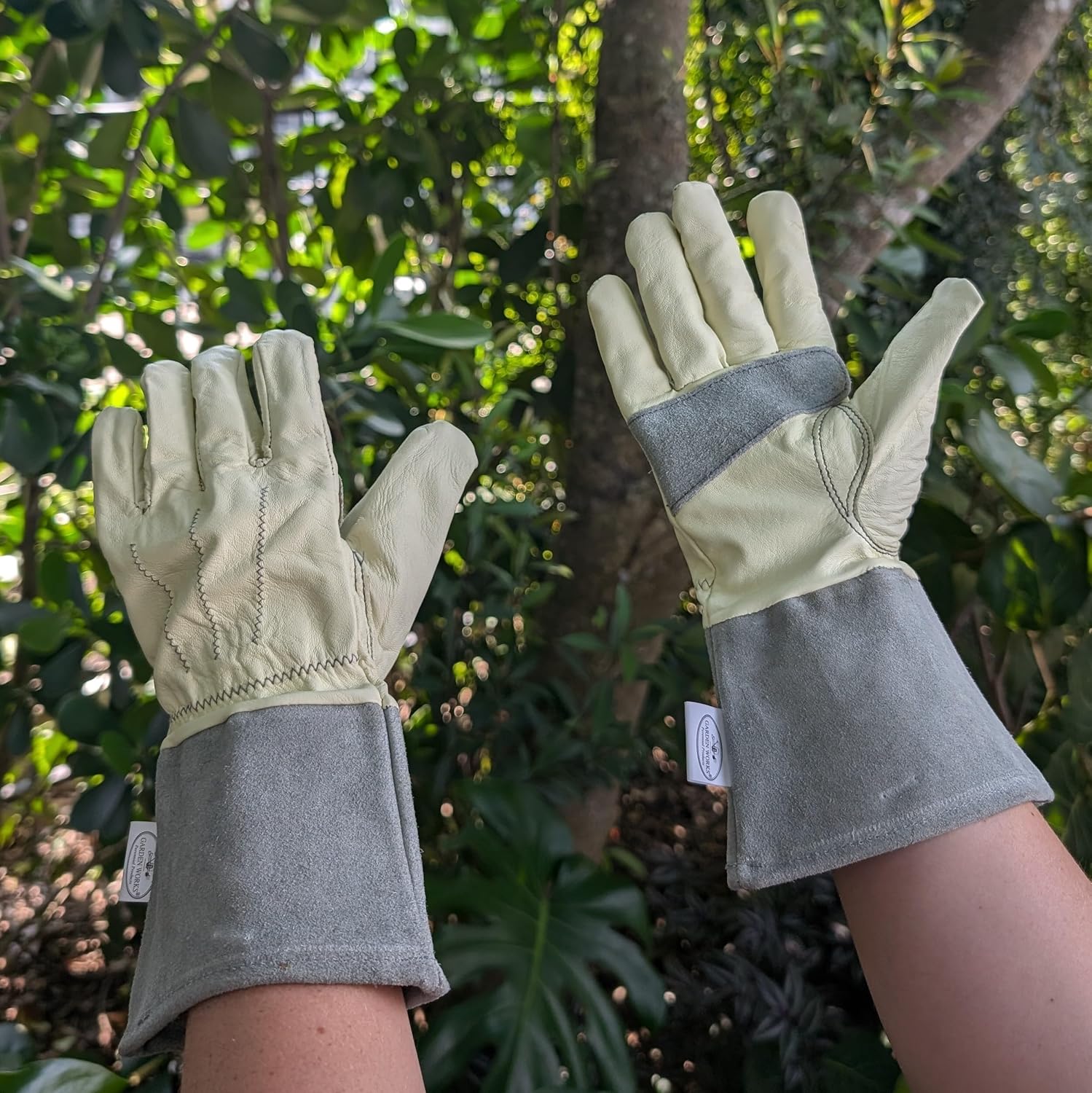 Garden Works Mid Cuff Garden Gloves, Small, Gray