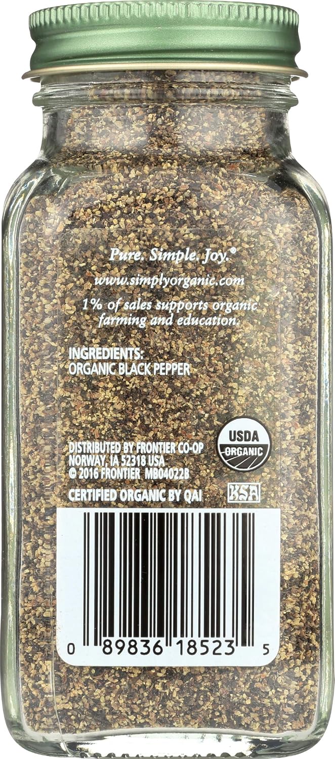 Simply Organic Black Pepper Medium Grind, 2.31 Oz image 4