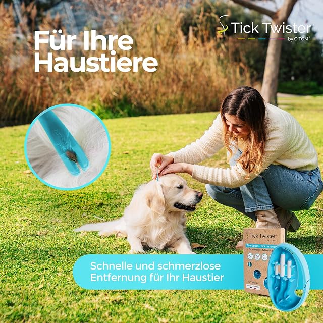 Foto 2 de 7 de Tick Twister Tire Tique para perro, gato y humano (juego de 2 juegos de 3)